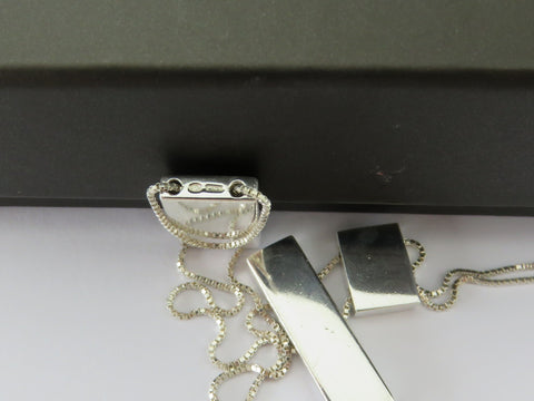 Gucci Sterling Silver Large Cross Long Chain Pendant Price Includes US Tariff