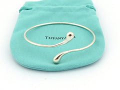 TIFFANY & CO Sterling Silver Teardrop Bangle Bracelet Price Includes US Tariff