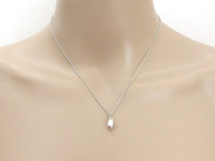 Tiffany & Co Sterling Silver Teardrop Pendant Necklace Price Includes US Tariff