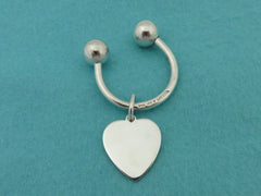TIFFANY & CO Sterling Silver Heart Keyring Price Includes US Tariff