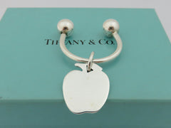 TIFFANY & CO Sterling Silver Apple Keyring Price Includes US Tariff