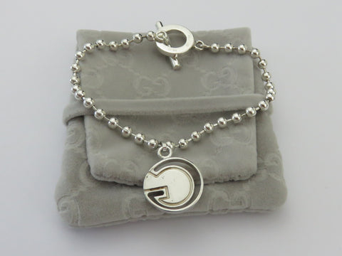 Gucci Sterling Silver G Logo Toggle Bracelet Price Includes US Tariff