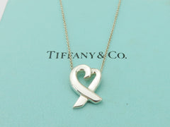 TIFFANY & CO Sterling Silver Loving Heart Pendant Price Includes US Tariff