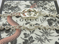 Gucci Sterling Silver Interlocking G Oval Link Pendant Price Includes US Tariff