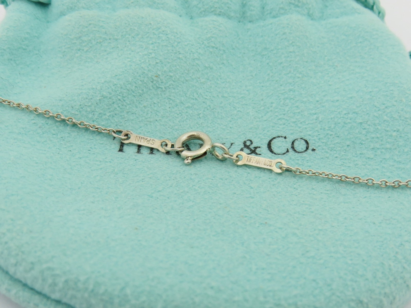 Tiffany & Co Sterling Silver Double Teardrop Pendant Price Includes US Tariff