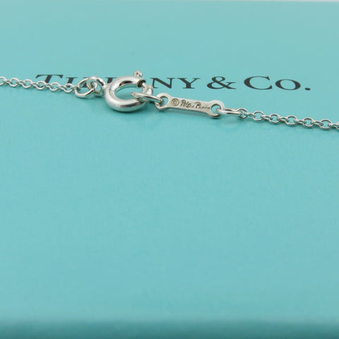 TIFFANY & CO 925 Sterling Silver Modern Hearts Pendant Necklace Authentic