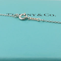 TIFFANY & CO 925 Sterling Silver Modern Hearts Pendant Necklace Authentic