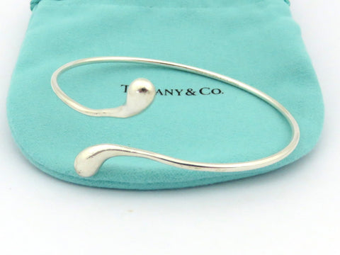TIFFANY & CO Sterling Silver Teardrop Bangle Bracelet Price Includes US Tariff