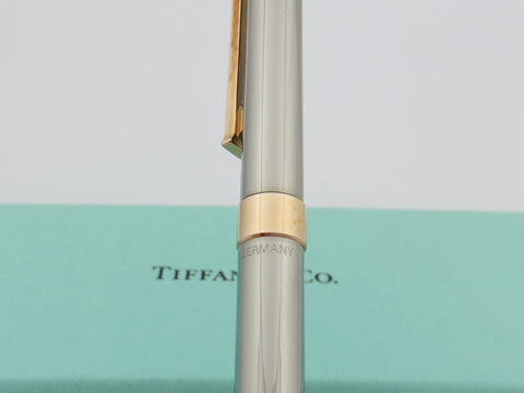 Tiffany & Co T-clip in Brass with Ruthenium and Rose Gold Plate Ballpoint Pen
