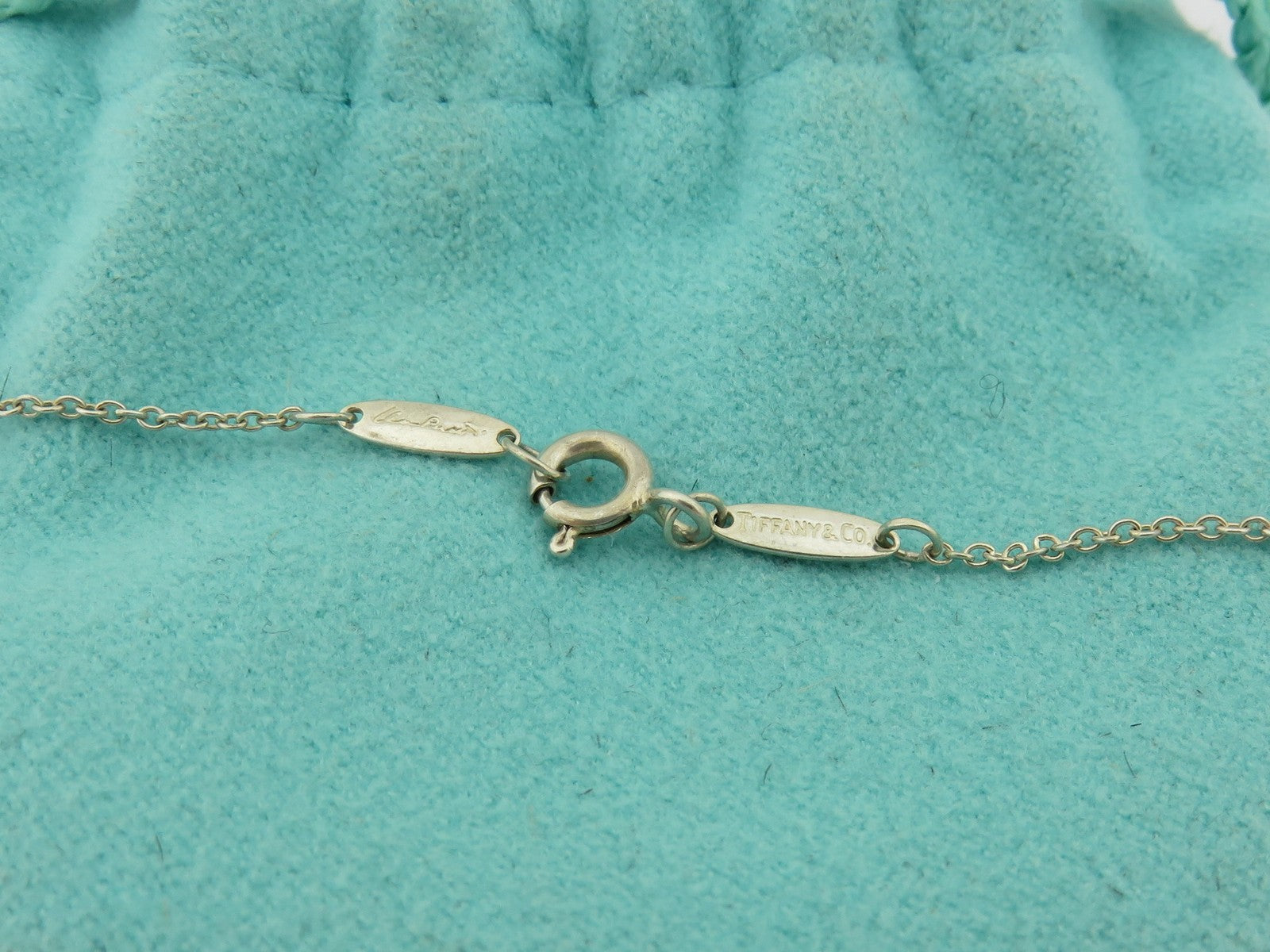 TIFFANY & CO Sterling Silver Carved Heart Pendant Price Includes US Tariff