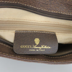 Vintage GUCCI Brown GG Monogram Canvas Leather Unisex Cross Body Bag Authentic