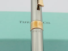 Tiffany & Co T-clip in Brass with Ruthenium and Rose Gold Plate Ballpoint Pen