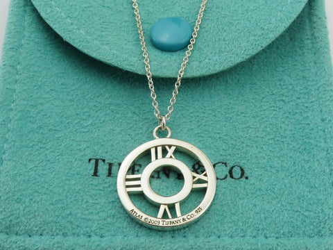 TIFFANY & CO Sterling Silver Atlas Medallion Pendant Price Includes US Tariff