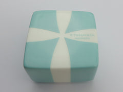 Authentic Tiffany & Co. Porcelain Blue Box Trinket Box – 5cm Square