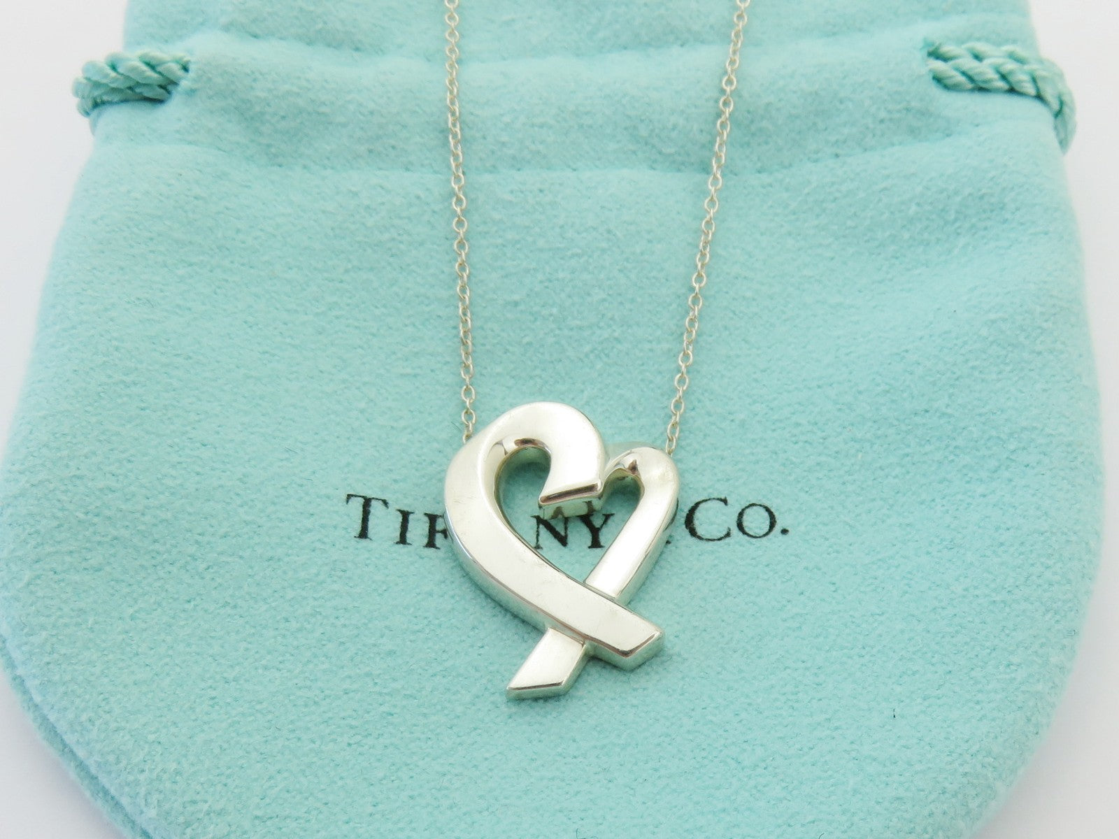 TIFFANY & CO Sterling Silver Large Loving Heart Pendant Price Includes US Tariff