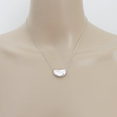 TIFFANY & CO 925 Sterling Silver Large Bean Pendant Necklace