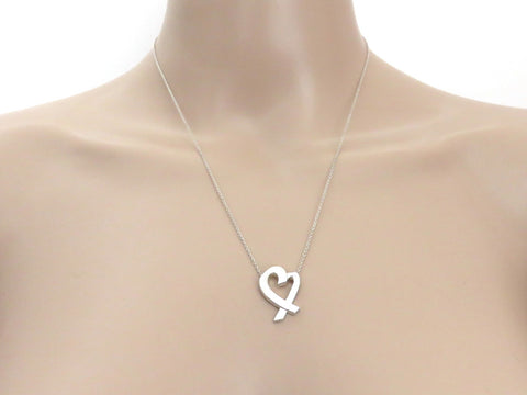 TIFFANY & CO Sterling Silver Large Loving Heart Pendant Price Includes US Tariff