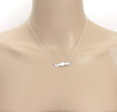 TIFFANY & CO 925 Sterling Silver Modern Hearts Pendant Necklace Authentic