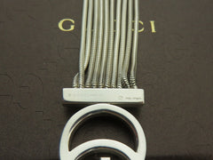 Gucci Sterling Silver GG Logo 10 Chain Bracelet Price Includes US Tariff
