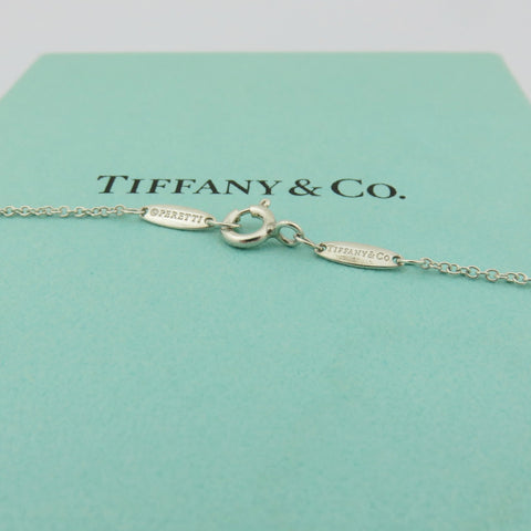 Tiffany & Co 925 Sterling Silver Teardrop Pendant Necklace Authentic
