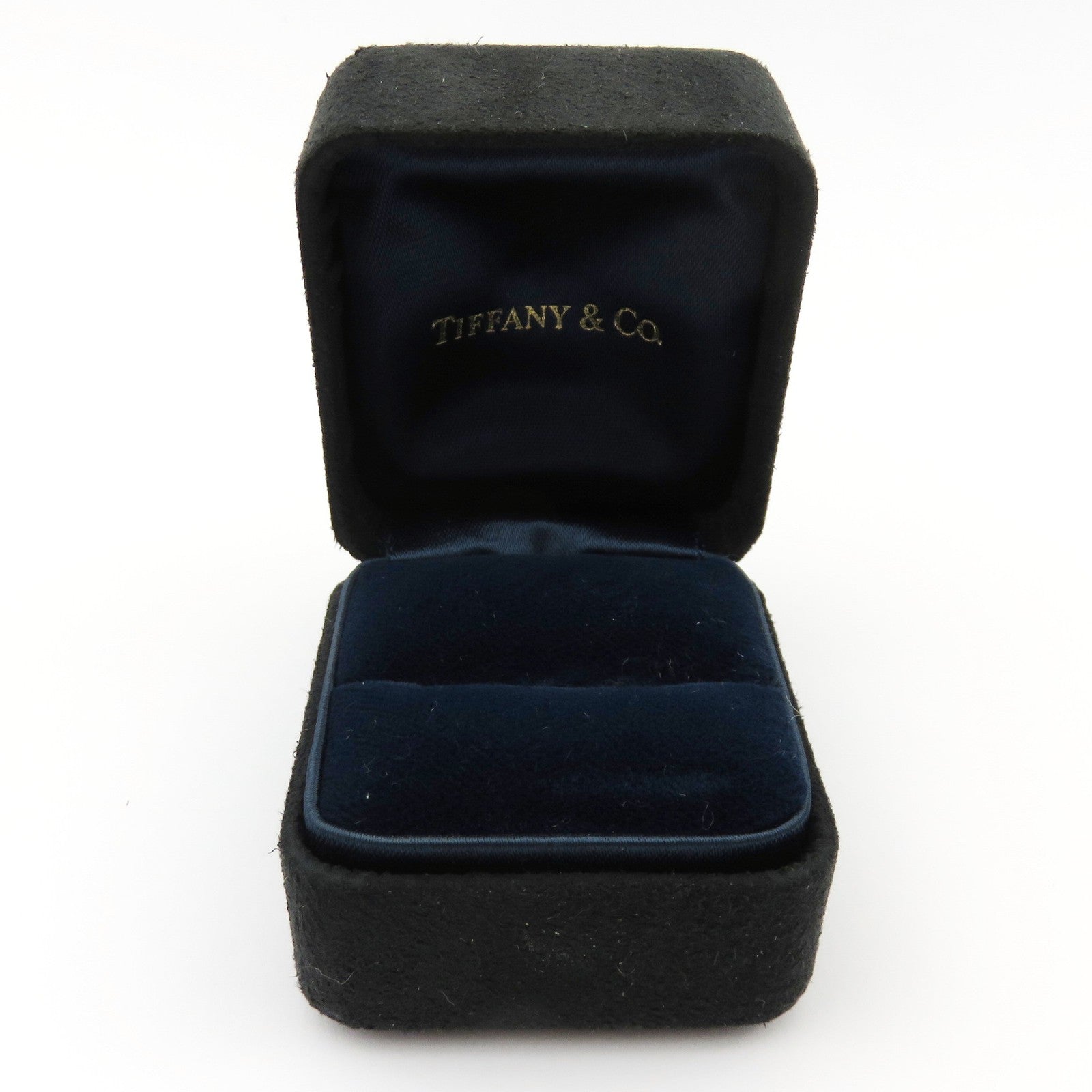 TIFFANY & CO Empty Black Suede Cases Necklace & Ring Set Authentic