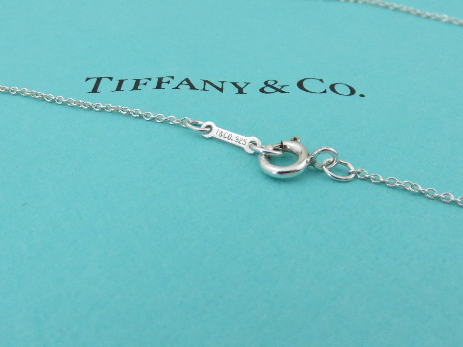TIFFANY & CO Sterling Silver Kiss X Pendant Necklace Price Includes US Tariff
