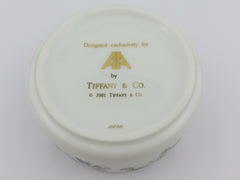 Tiffany & Co Round Floral Trinket Box Apple Blossom Like New Rare
