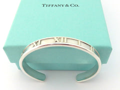TIFFANY & CO Sterling Silver Atlas Cuff Bangle Bracelet
