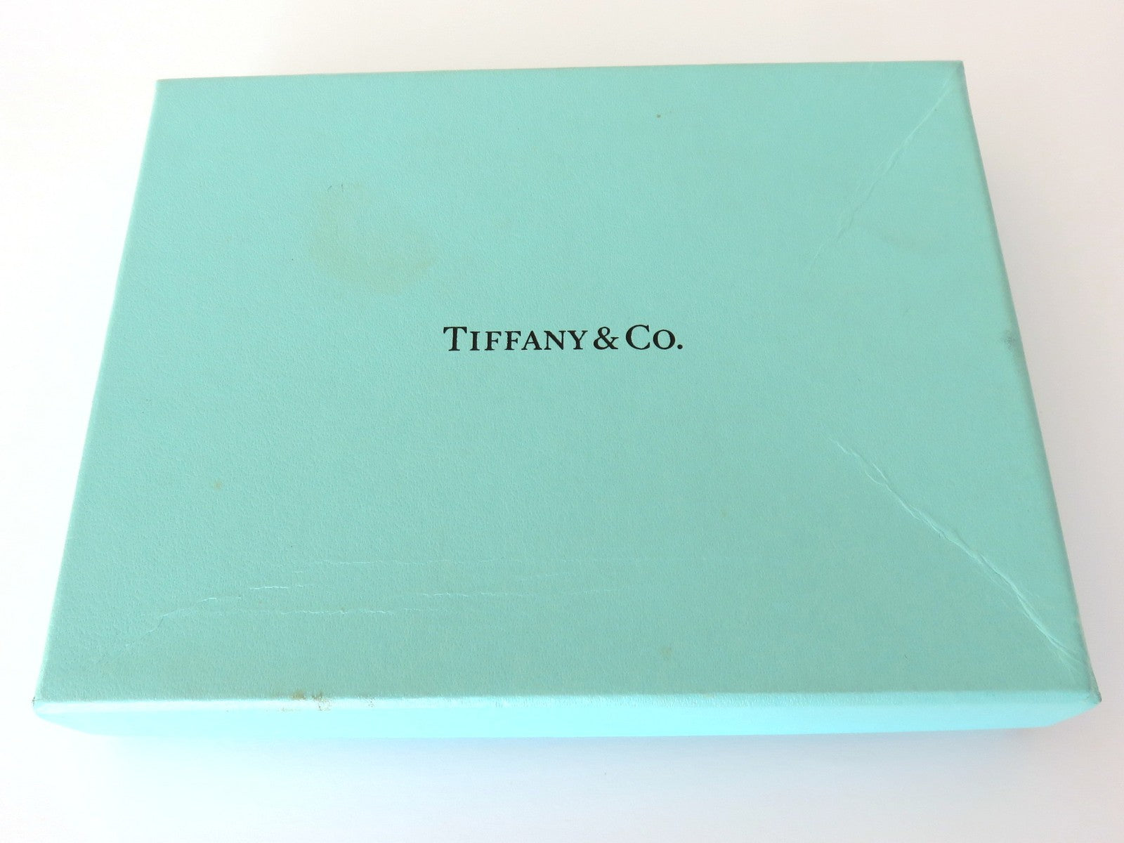TIFFANY & CO Blue Leather Photo Frame Price Includes US Tariff