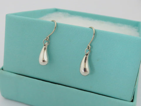 TIFFANY & CO Sterling Silver Teardrop Dangle Earrings Price Includes US Tariff