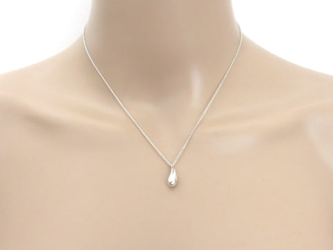 Tiffany & Co Sterling Silver Teardrop Pendant Necklace Price Includes US Tariff