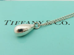 Tiffany & Co Sterling Silver Teardrop Pendant Necklace Price Includes US Tariff