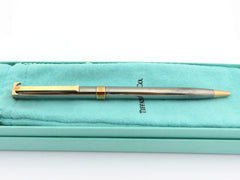 Tiffany & Co T-clip in Brass with Ruthenium and Rose Gold Plate Ballpoint Pen