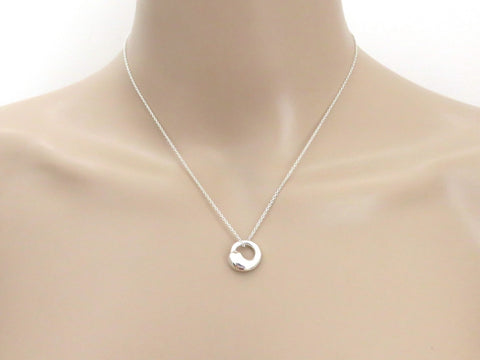 TIFFANY & CO Sterling Silver Eternal Circle Pendant Price Includes US Tariff