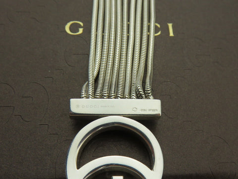 Gucci Sterling Silver GG Logo 10 Chain Bracelet Price Includes US Tariff