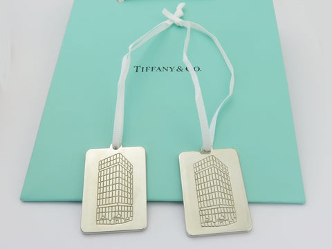 Tiffany & Co. Ginza Tokyo Exclusive Building Charms Ornaments Set of 2