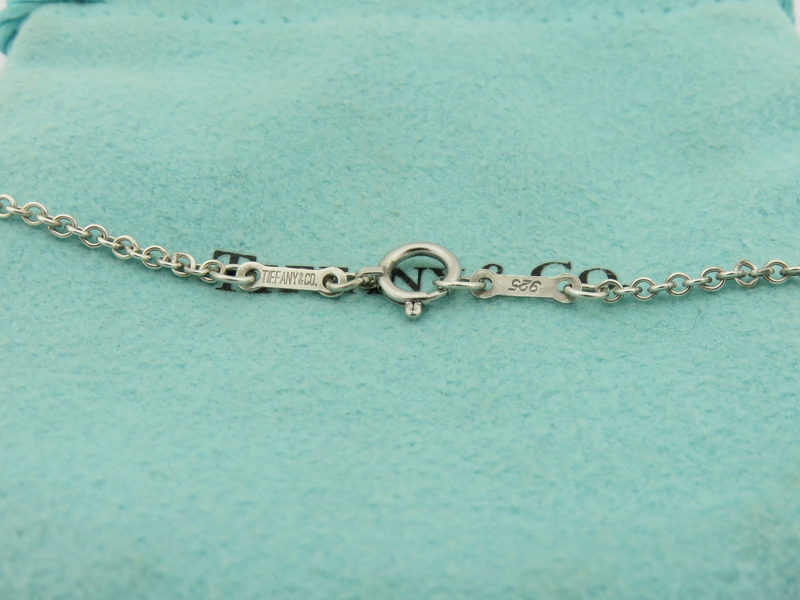 TIFFANY & CO Sterling Silver Medium Open Heart Pendant Price Includes US Tariff