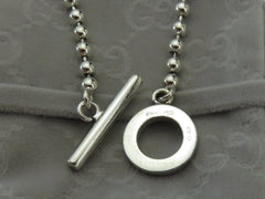 Gucci Sterling Silver G Logo Toggle Bracelet Price Includes US Tariff