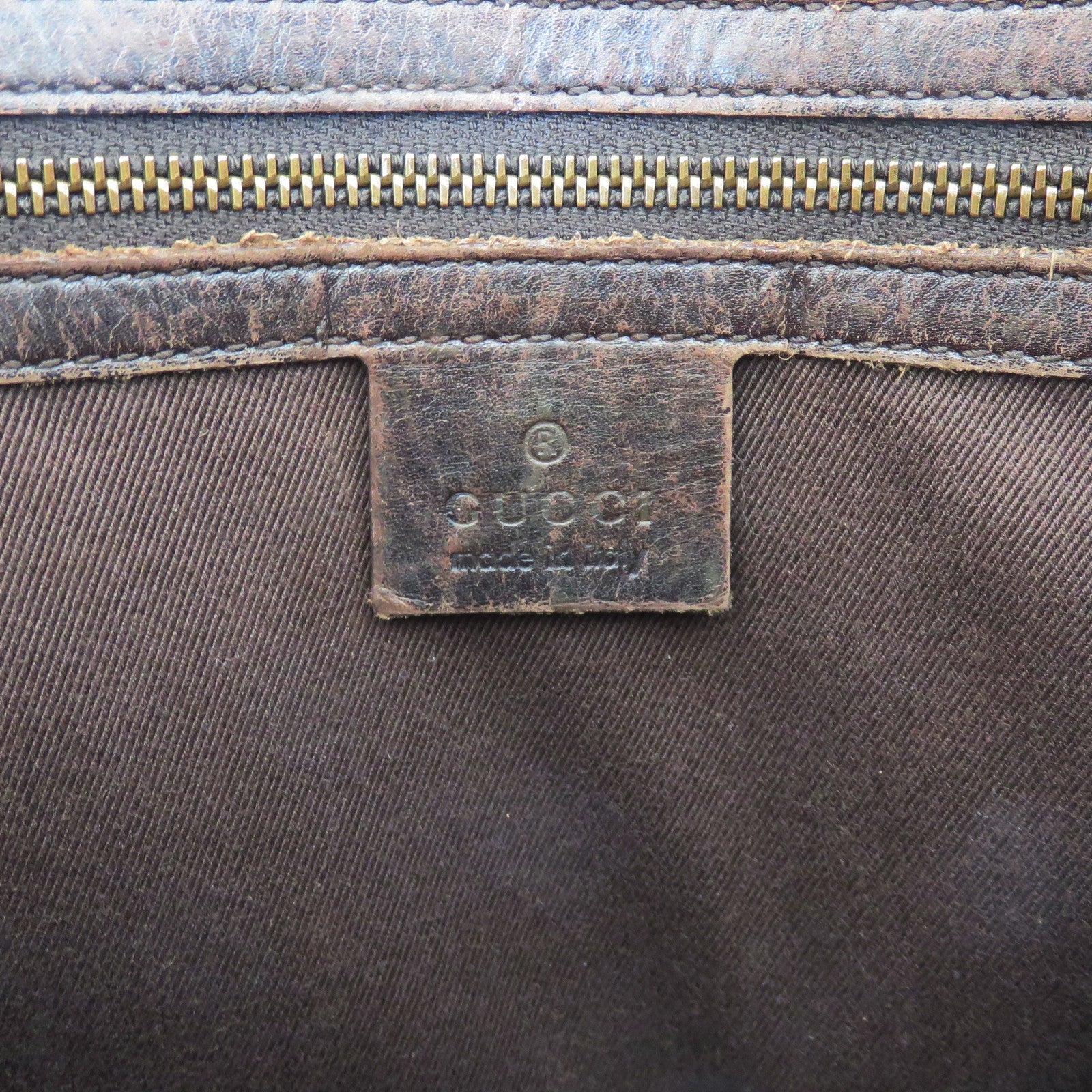 GUCCI Brown GG Monogram Canvas Leather Unisex Cross Body Bag Purse Authentic