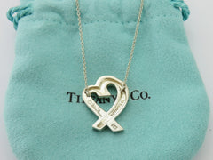 TIFFANY & CO Sterling Silver Large Loving Heart Pendant Price Includes US Tariff