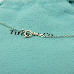 TIFFANY & CO 925 Sterling Silver Small Loving Heart Pendant Necklace