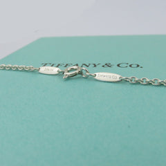 TIFFANY & CO 925 Sterling Silver Open Wave Pearl Lariat Necklace with Box