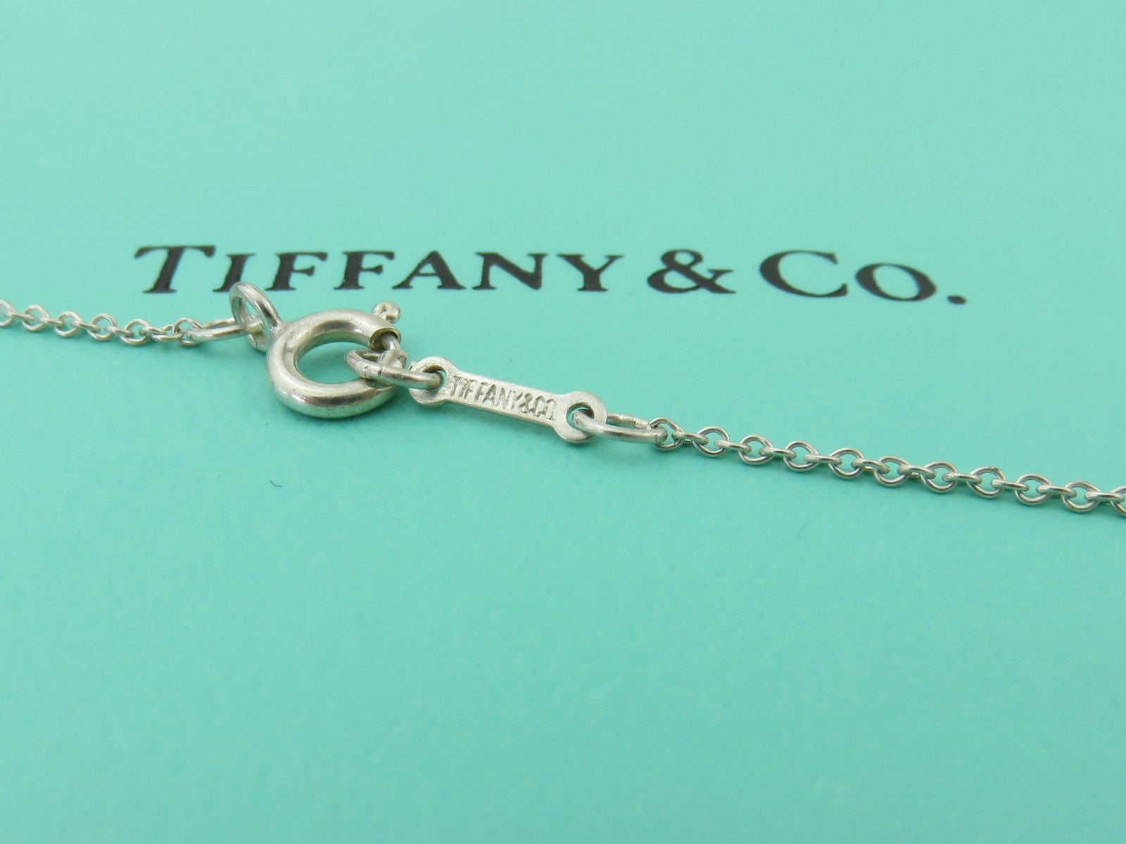 TIFFANY & CO Sterling Silver Kiss X Pendant Necklace Price Includes US Tariff