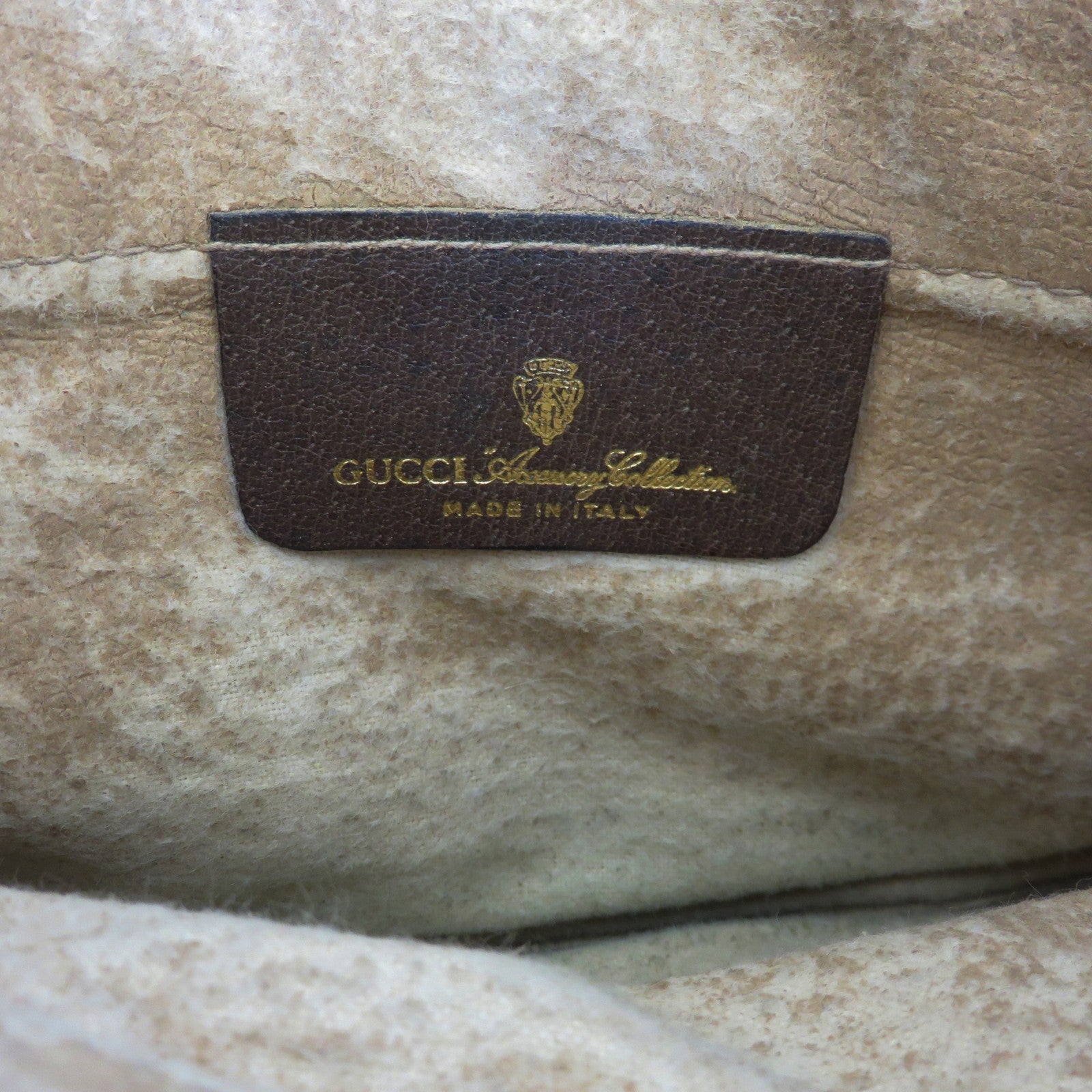 GUCCI Vintage Brown GG Monogram Canvas Leather Small Cross Body Shoulder Bag