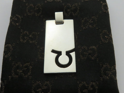 Gucci Sterling Silver Taurus Charm Pendant