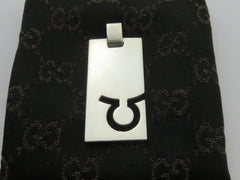 Gucci Sterling Silver Taurus Charm Pendant