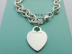 TIFFANY & CO Sterling Silver Heart Bold Links Bracelet Price Includes US Tariff