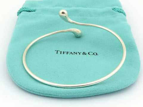 TIFFANY & CO Sterling Silver Teardrop Bangle Bracelet Price Includes US Tariff