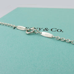 TIFFANY & CO 925 Sterling Silver Open Wave Pearl Lariat Necklace with Box