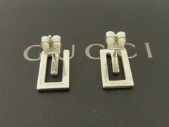 Gucci Sterling Silver G Logo Stud Earrings Price Includes US Tariff